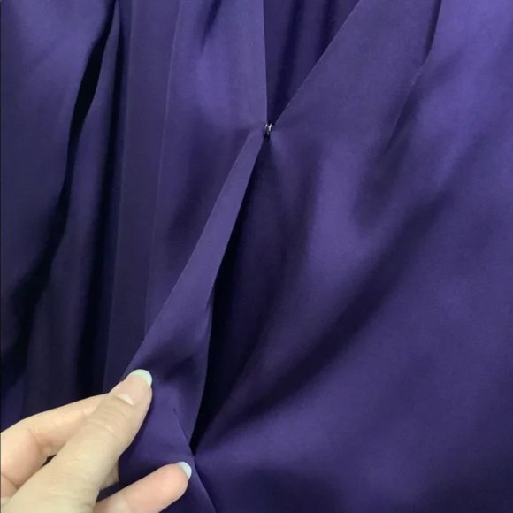 Apt 9 Purple cross front blouse - Picture 4 of 7